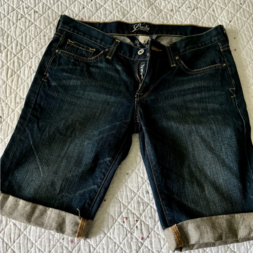 Lucky Brand Zoe Bermuda denim shorts NWOT size 6 or 28